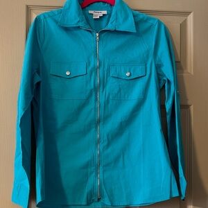 Tracy M Vibrant Blue Utility Jacket